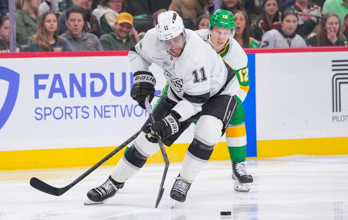 Los Angeles Kings, Anže Kopitar | Anže Kopitar je tokrat odigral slabih 18 minut tekme, vendar ostal brez gola ali podaje. | Foto Reuters