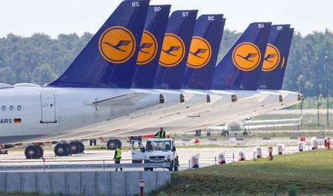 Lufthansa zaradi stavke osebja odpovedala 90 odstotkov poletov