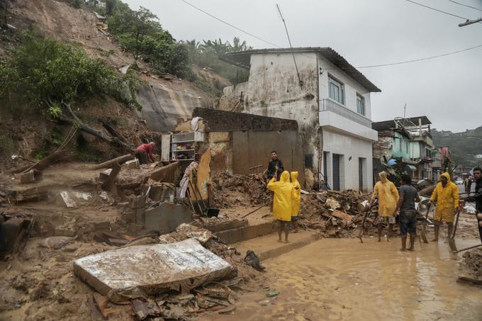 neurje, poplave, zemeljski plaz, Brazilija | Foto: Reuters