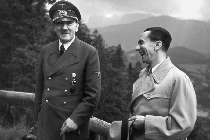 Adolf Hitler in Joseph Goebbels | Diktator in nacistični voditelj Adolf Hitler in njegov minister za propagando Josef Goebbels.