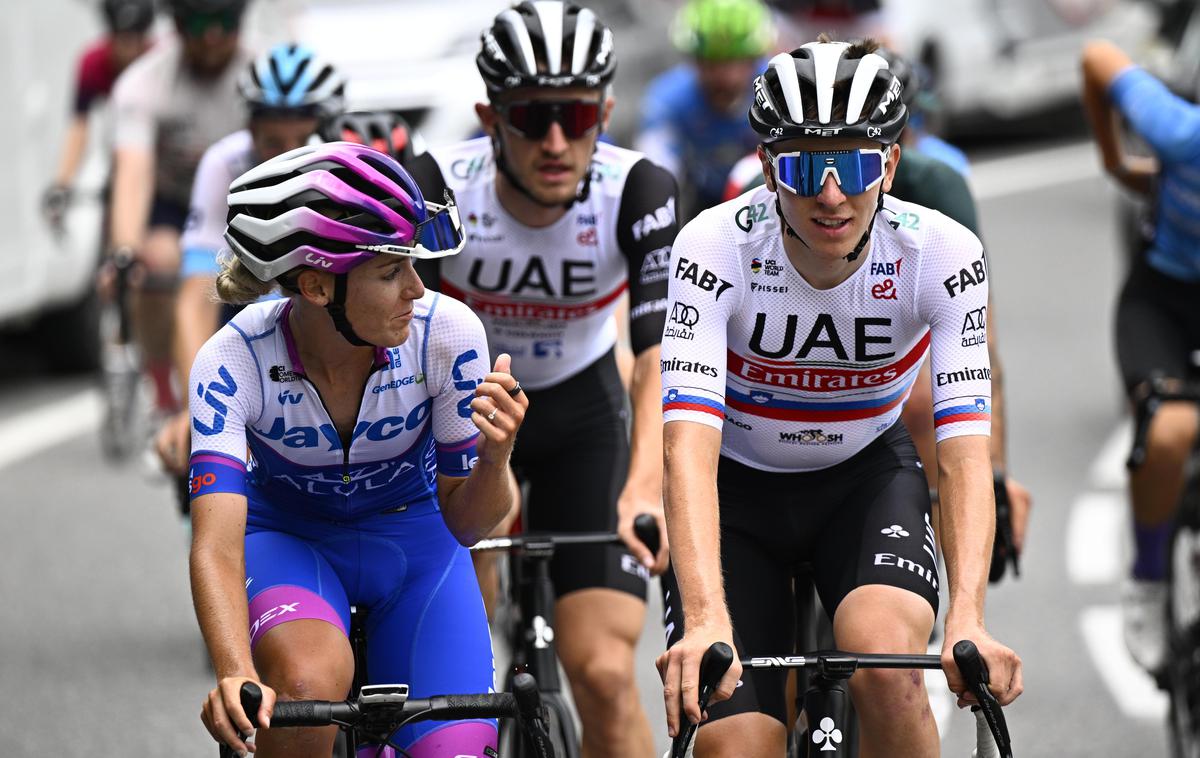 Tadej Pogačar Urška Žigart prost dan Tour de France | Urška Žigart je bila na prvi etapi Gira 24. | Foto Reuters