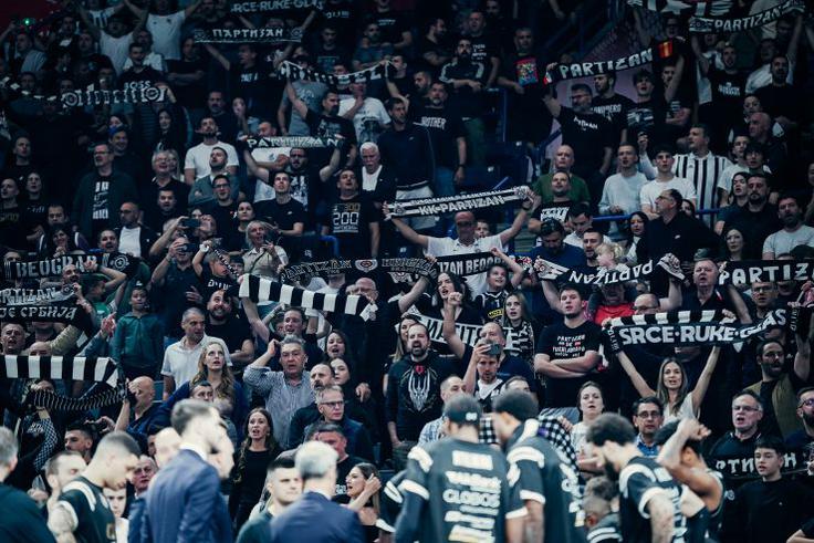 Navijači Partizana | Foto: ABA League j.t.d./Dragana Stjepanovic