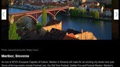 Maribor med top destinacijami leta 2012