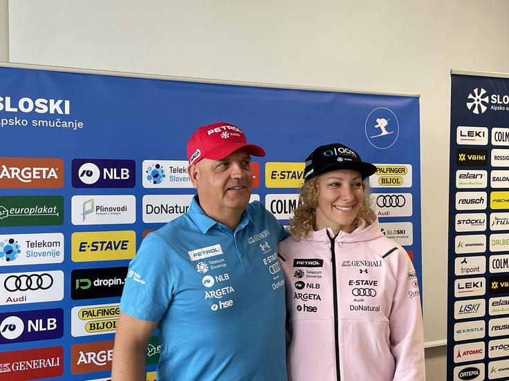 Denis Šteharnik in Ilka Štuhec | Foto: Sportal