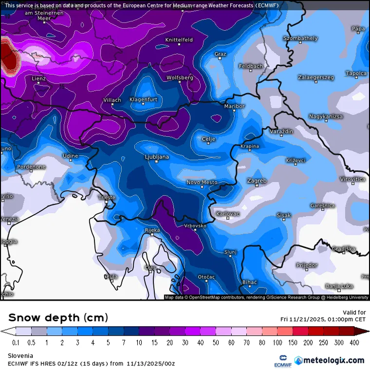 vremenski model | Foto: meteologix.com