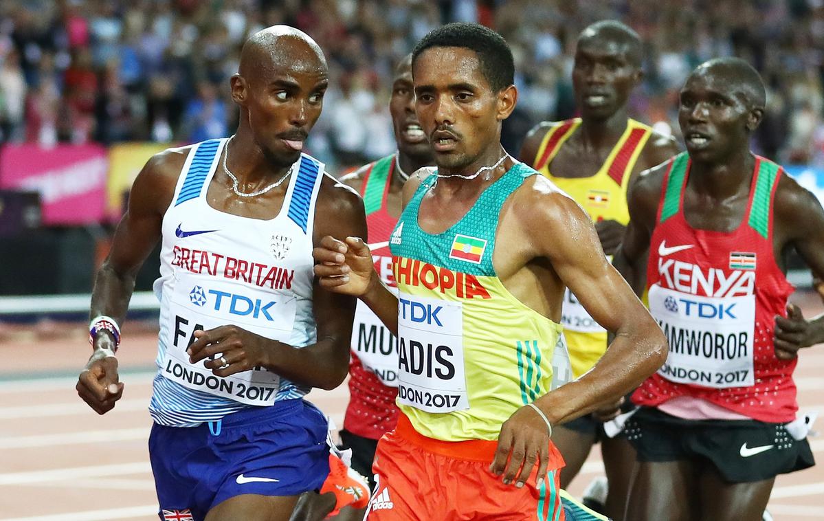 Abadi Hadis | Abadi Hadis ob boku večkratnega olimpijskega in svetovnega prvaka, Britanca Moja Faraha, na svetovnem prvenstvu leta 2017 v Londonu | Foto Getty Images