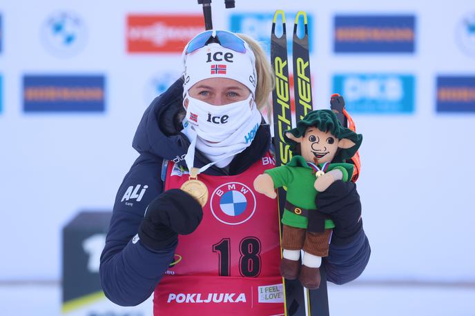 Pokljuka Tiril Eckhoff | Tiril Eckhoff je nova svetovna prvakinja v ženskem šprintu. | Foto Reuters