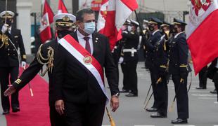 Perujski predsednik Merino zaradi protestov odstopil