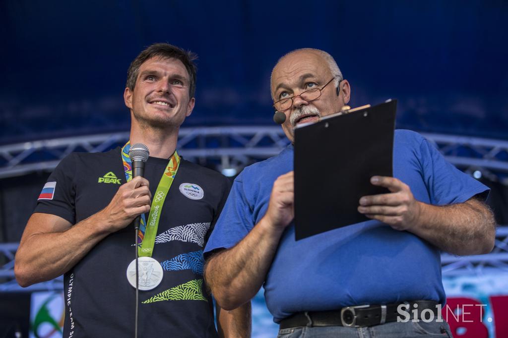 Peter Kauzer sprejem Hrastnik Rio 2016