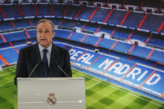 Predsednik Reala Florentino Perez še ni opustil ideje nogometne superlige. | Foto: Guliverimage/Vladimir Fedorenko