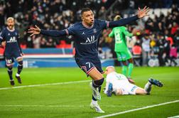 Mbappe blestel pri zmagi PSG, Marseille le do remija