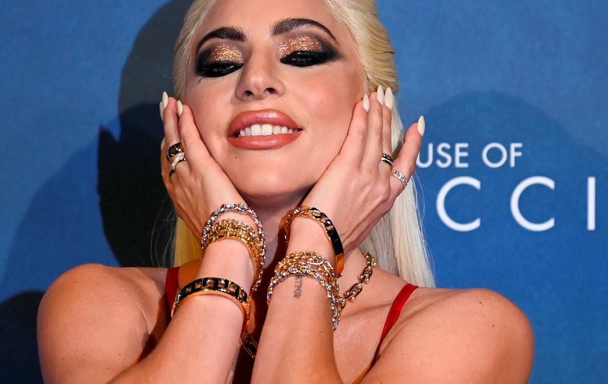 Lady Gaga Gucci | Lady Gaga na premieri filma House of Gucci v Milanu. | Foto Reuters
