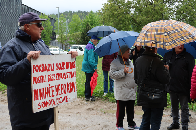 Zdravstveni dom Nazarje protesti | Foto: STA ,