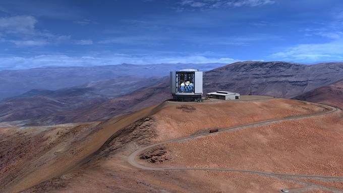 Vrh gore ni najprimernejše mesto za gradnjo največjega teleskopa na svetu, saj je veter tam najmočnejši in temperaturne spremembe najizrazitejše. | Foto: Giant Magellan Telescope