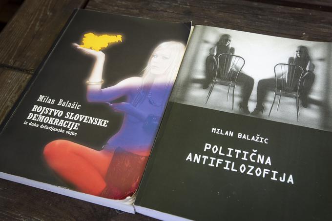 Predsedniška kandidatka Nina Krajnik se je v preteklosti znašla tudi na naslovnicah knjig svojega partnerja Milana Balaziča. | Foto: Bojan Puhek