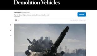 Forbes navdušen nad slovenskim orožjem v Ukrajini: To niso več tanki, ampak nekaj drugega