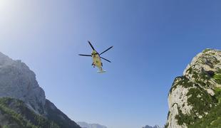 Gorske nesreče: danes je helikopter moral posredovati štirikrat