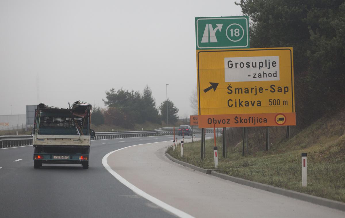 Škofljica avtocesta | Potres so čutili predvsem prebivalci občin Škofljica, Grosuplje, Ivančna Gorica, Dobrepolje in Ribnica. | Foto Matej Leskovšek