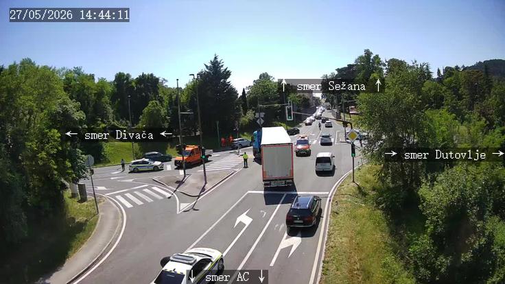 Sežana, Divača, nesreča, promet | Foto: DARS