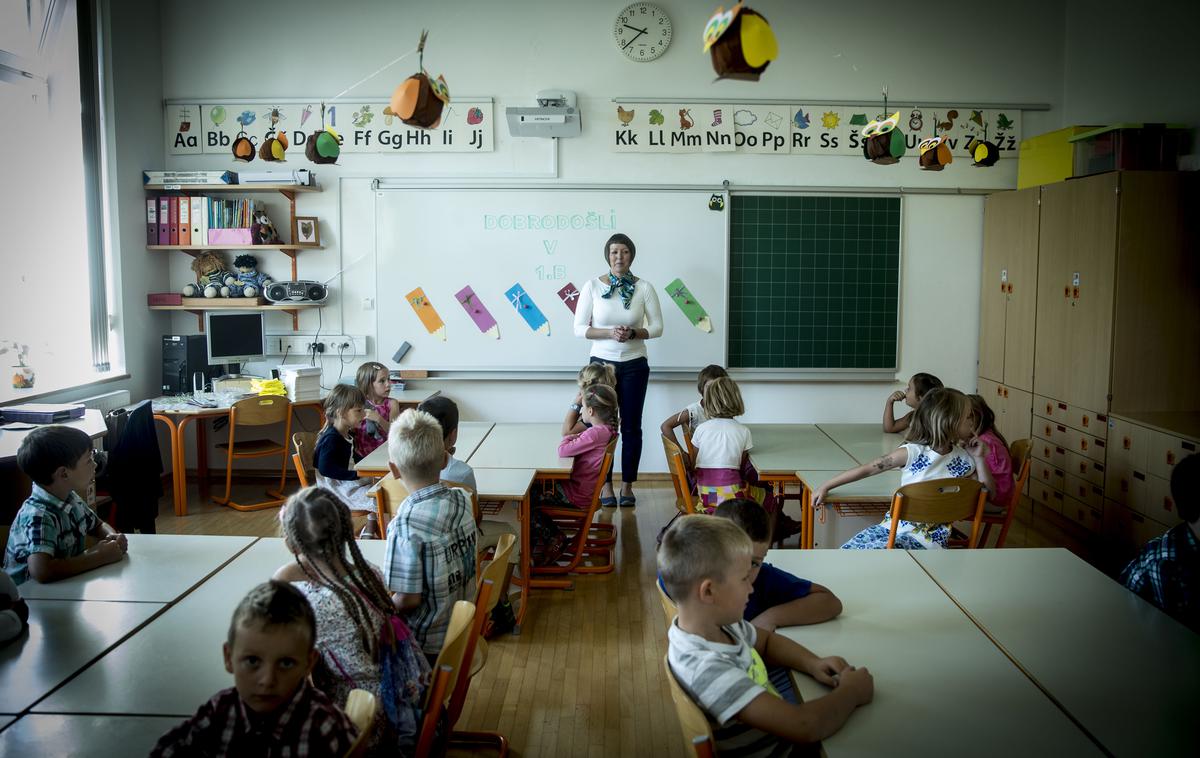 Prvi šolski dan Sostro učenje šola | Foto Ana Kovač