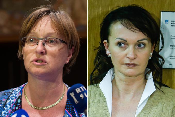 Bosta finančna ministrica Mateja Vraničar Erman (levo) in Lidia Glavina, šefinja SDH, lahko prodali NLB? | Foto: STA ,