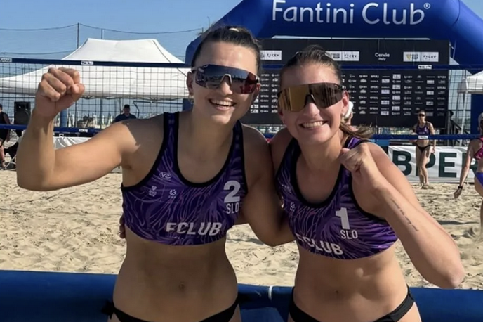 Tajda Lovšin, Živa Javornik | Tajda Lovšin in Živa Javornik sta v Italiji osvojili bron. | Foto CEV