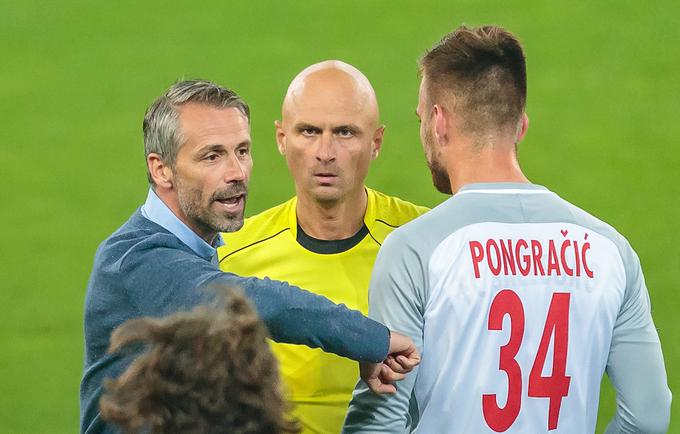 Nekdanji trener Salzburga Marco Rose je moral miriti nezadovoljne izbrance po tekmi z Marseillom. | Foto: Sportida