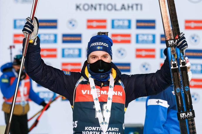 Sebastian samuelsson | Šved Sebastian Samuelsson slavi prvo zmago svetovnega pokala, do nje se je prebil po 18.mestu v šprintu. | Foto Guliver/Getty Images