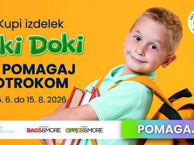 Z nakupom izdelkov Oki Doki do šolskih torb za otroke v stiski
