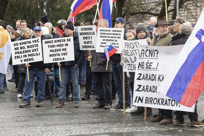 Kmečki protest | Napovedujejo miren protest brez prisotnosti traktorjev.  | Foto STA
