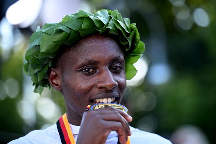 Sabastian Sawe | Sabastian Sawe je poskrbel za najboljši čas v maratonu v letu 2025. | Foto Reuters