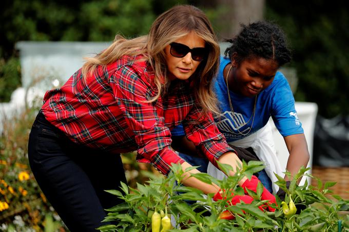 Melania Trump, vrt Bele hiše | Foto: Reuters
