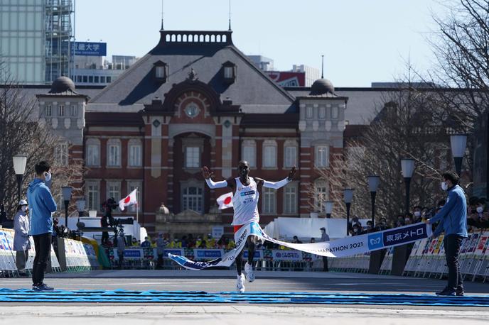 Eliud Kipchoge | Eliud Kipchoge je z izjemno hitrim tekom slavil na maratonu v Tokiu. | Foto Guliverimage