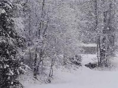 Obilno sneženje v tem delu Slovenije, pričakujejo 20 centimetrov snega #video