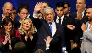 Netanjahu razglasil zmago na parlamentarnih volitvah v Izraelu