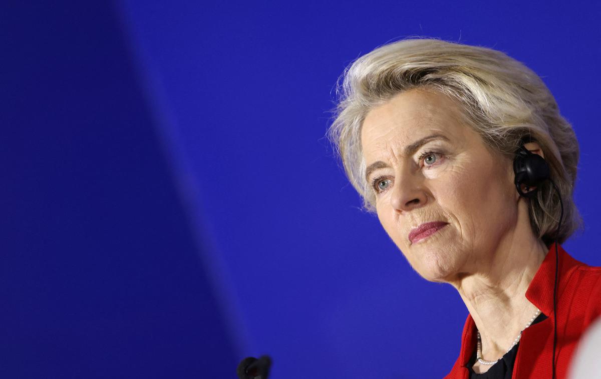 Ursula von der Leyen | Ursula von der Leyen nabira glasove med evropskimi poslanci. Med tistimi, ki napovedujejo, da je ne bodo podprli, je tudi evropski poslanec Matjaž Nemec. | Foto Reuters
