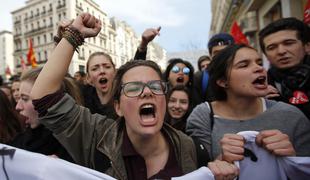 V Franciji protesti zaradi reforme trga dela