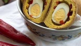 Velikonočni recept: Kruhki z jajčno sredico