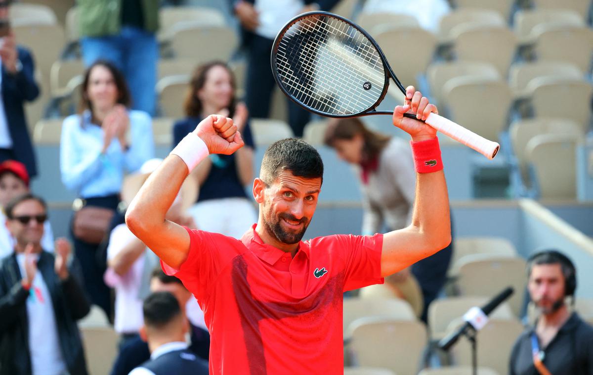 Roland Garros Novak Đoković | Novak Đoković se je zanesljivo prebil v četrtfinale Rolanda Garrosa. | Foto Reuters