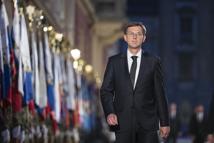 Premier Miro Cerar je dopoldne gostil hrvaško predsednico Kolindo Grabar-Kitarović, ki se je prav tako udeležila proslave. | Foto: Ana Kovač
