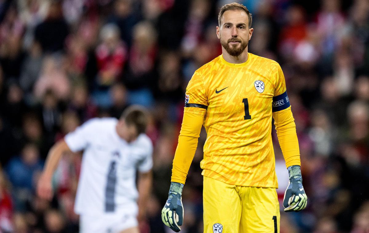 Jan Oblak | Slovenija je na letošnji izvedbi lige narodov ohranila nedotaknjeno mrežo le doma proti Kazahstanu. Danes bo pri zadnjeuvrščeni ekipi skupine B3 še gostovala. | Foto Guliverimage