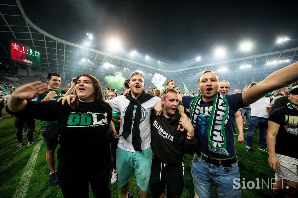 Olimpija Pokal Slavje Nogomet Finale Stožice