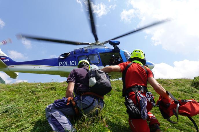 policijski helikopter | Vse se je k sreči dobro izteklo. | Foto PU Nova Gorica