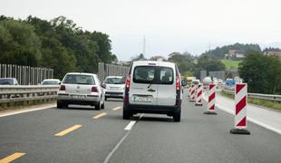 Na ljubljanski obvoznici vozil v napačno smer (video)