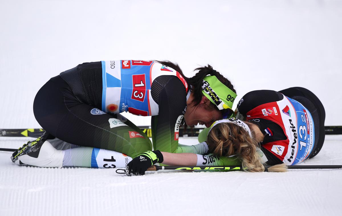 Katja Višnar, Anamarija Lampič | Katja Višnar in Anamarija Lampič sta postali svetovni podprvakinji v ekipnem šprintu. | Foto Reuters