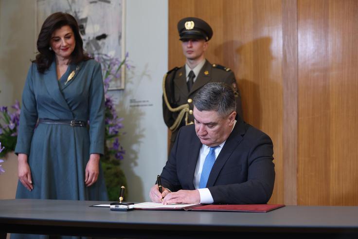 Milanovićeva inavguracija 18. februarja na Pantovčaku.  | Foto: Grgo Jelavic/Pixsell