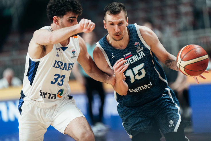 Slovenski in izraelski košarkarji se bodo pomerili v skupinskem delu EuroBasketa. | Foto: FIBA