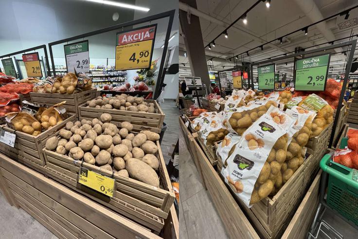 Medtem ko kmetje opozarjajo, da je Slovenija preplavljena s tujim krompirjem, boste v trgovinah Tuš našli slovenski krompir (fotografija je simbolična). | Foto: ENGROTUŠ D.O.O.