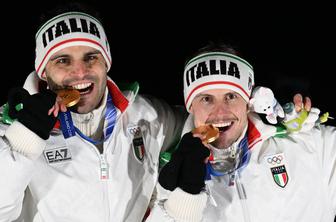 Italijanska sankača končala prevlado Nemcev v moških dvojicah