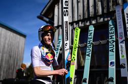 Domen Prevc že na treningu prvi, poletel je 238,5 metra